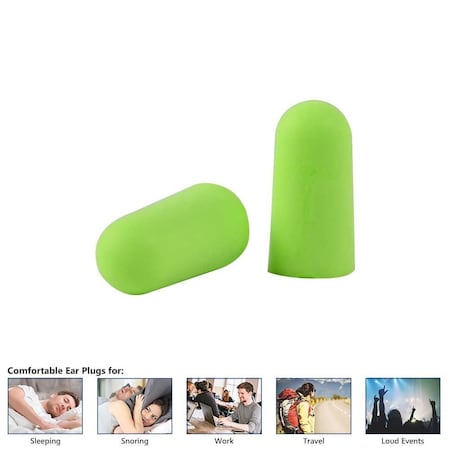 Interstate Safety Soft Silicone Ear Plugs, 400 PK 40203